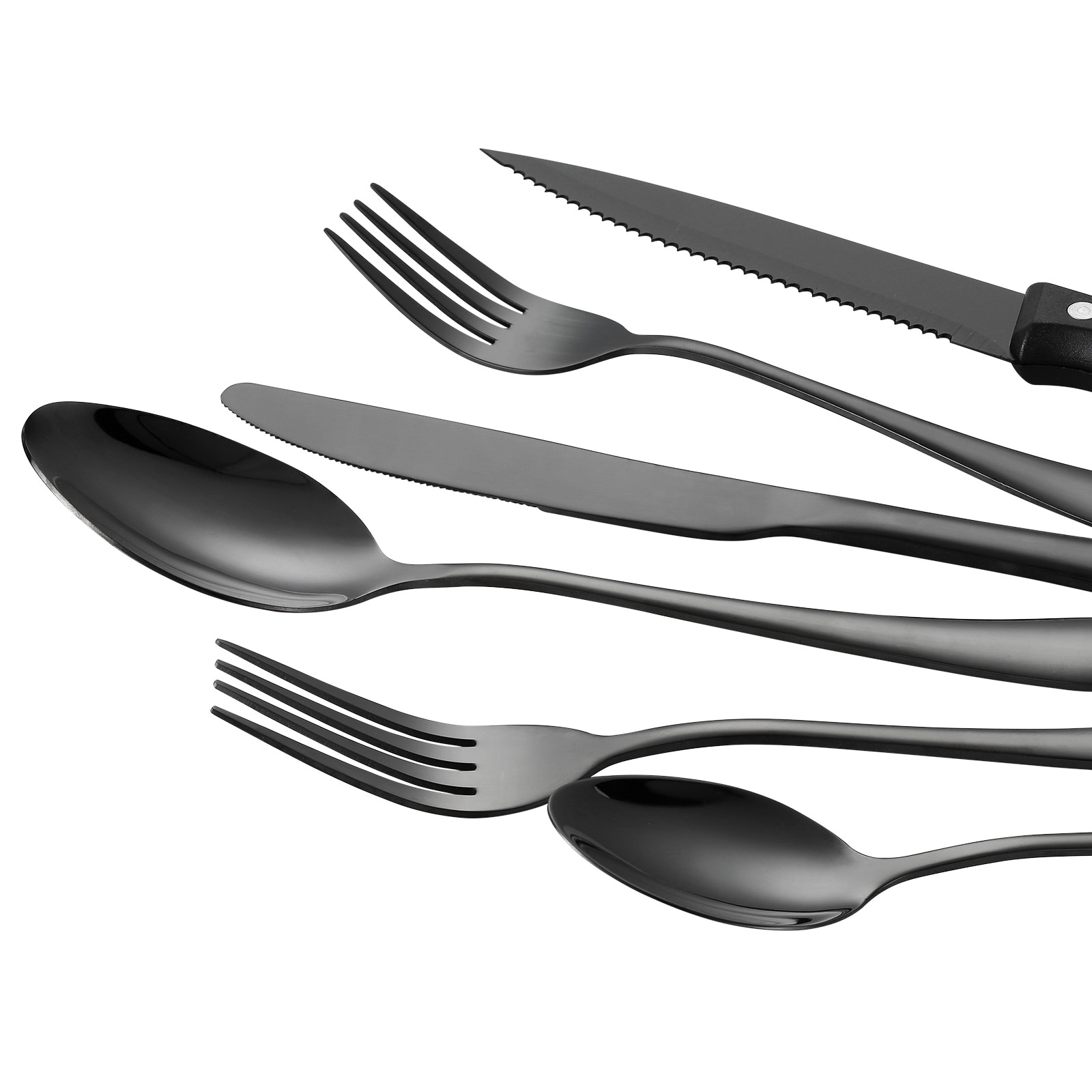48-Piece Silverware Set Stainless Steel Cutlery Flatware Utensil Kitchen For 8_voghion.com